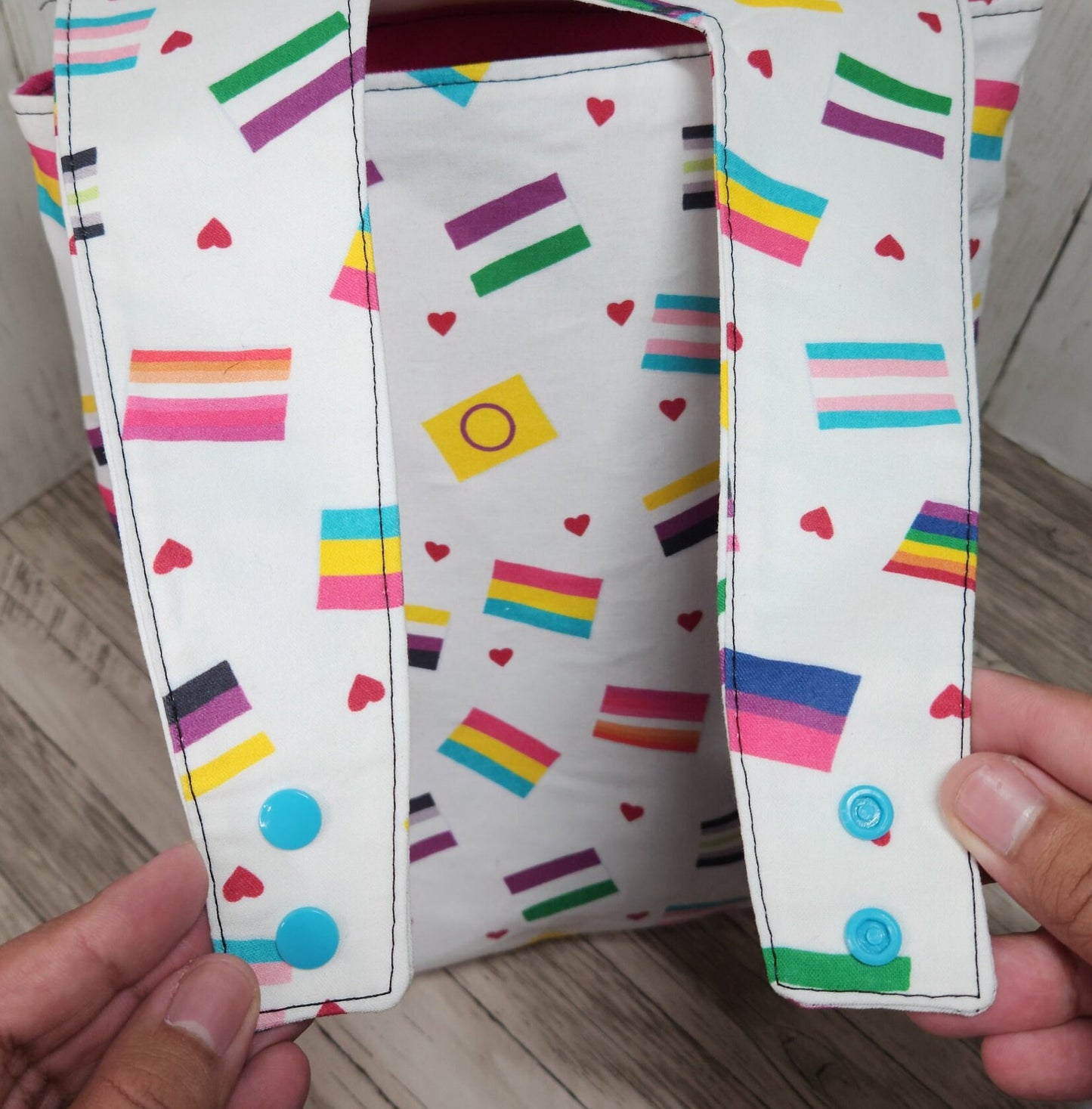 Pride flag car trash can, Handmade car trash can, Pride flags, reusable trash can, Car accessories, LGBTQIA, Car organizer