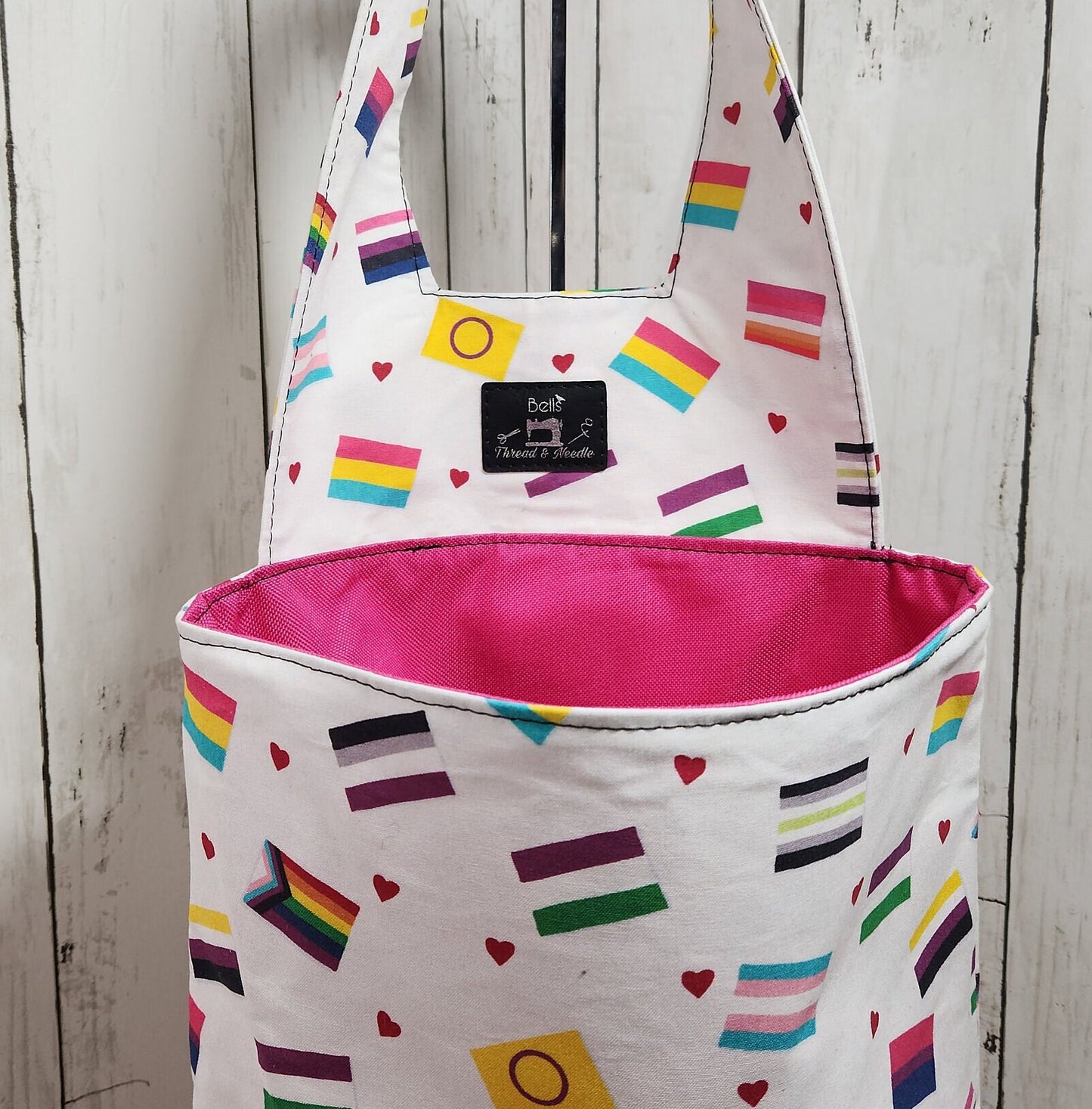 Pride flag car trash can, Handmade car trash can, Pride flags, reusable trash can, Car accessories, LGBTQIA, Car organizer