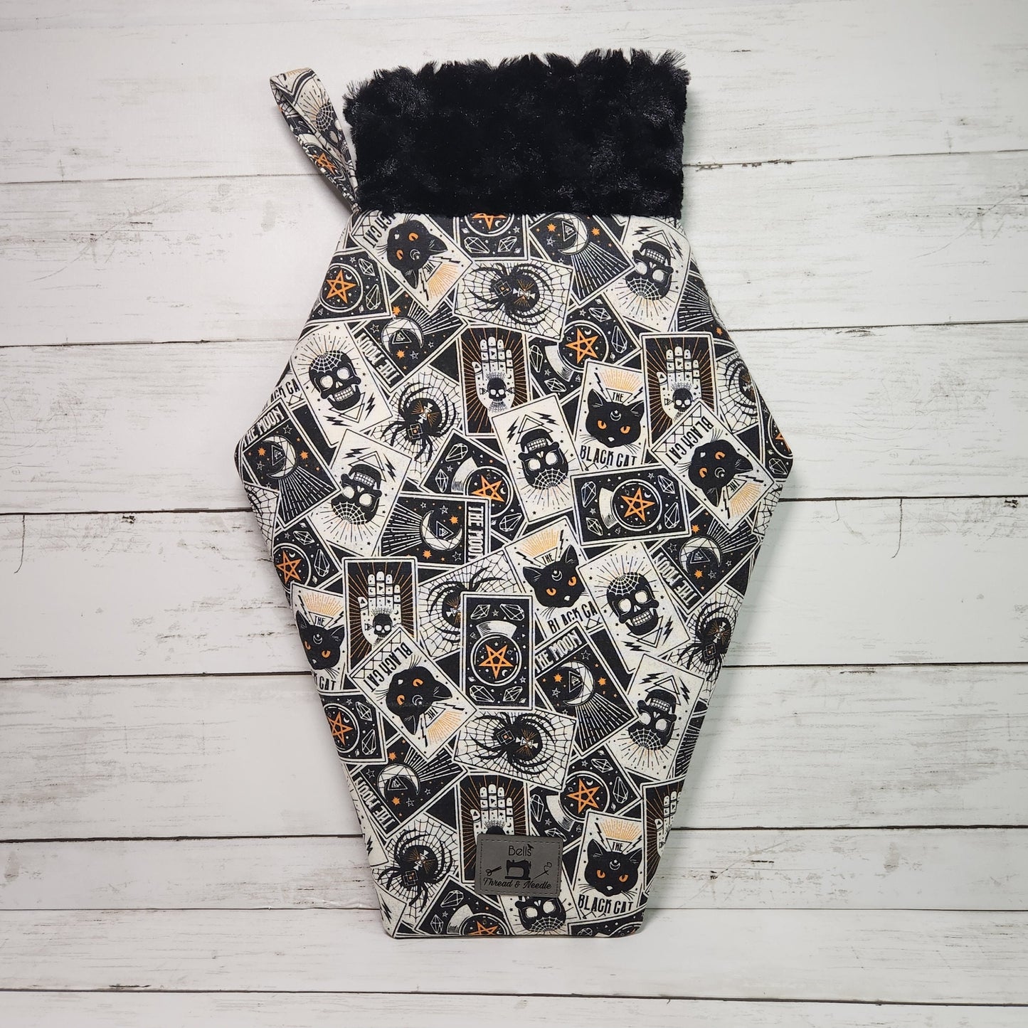 Coffin stockings, Gothic christmas stocking, Goth christmas decor, Handmade coffin stockings, Gothmas, Creepmas, Skulls, Zombies, Ghostface