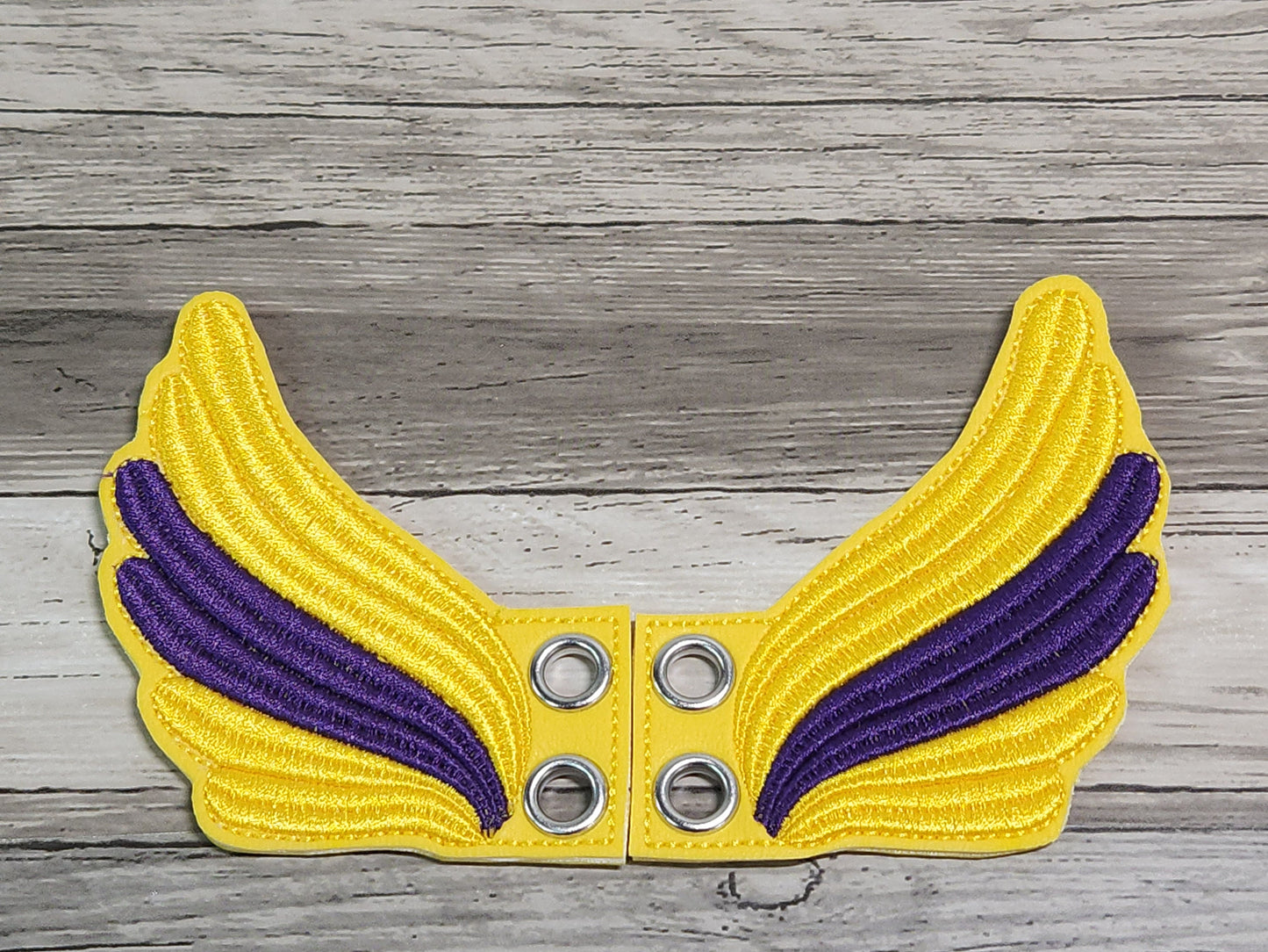 Shoe charms, Rainbow shoe wings, Pride, LGBTQIA, Shoe accessories, Embroidery, In the hoop, Handmade, Boot charms, Boot Accessories