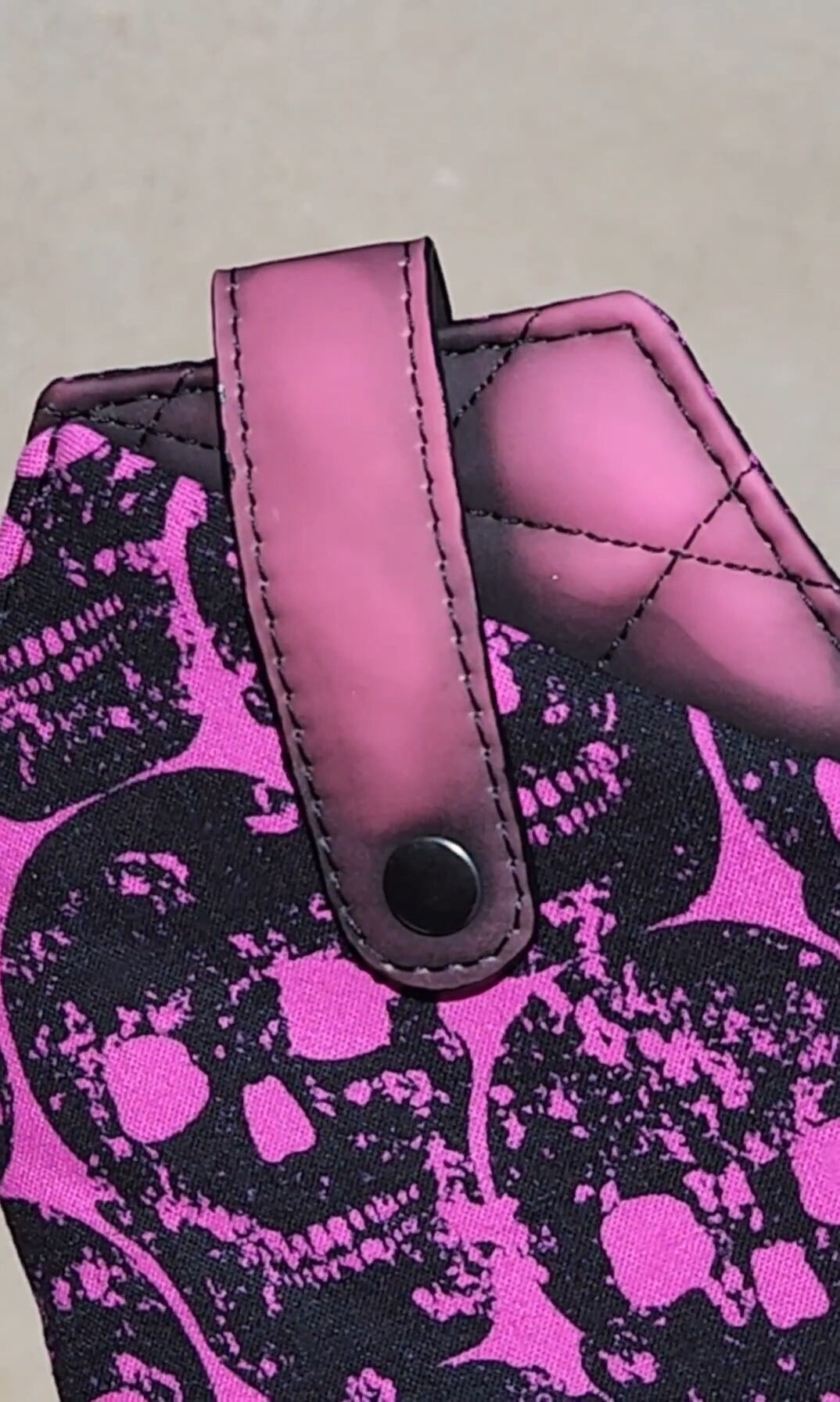 Shade slayer, Coffin-shaped sunglass case, Gothic accessories, Soft eyeglass cases, Handmade fabric case, Spooky, Glow in the dark, Skulls