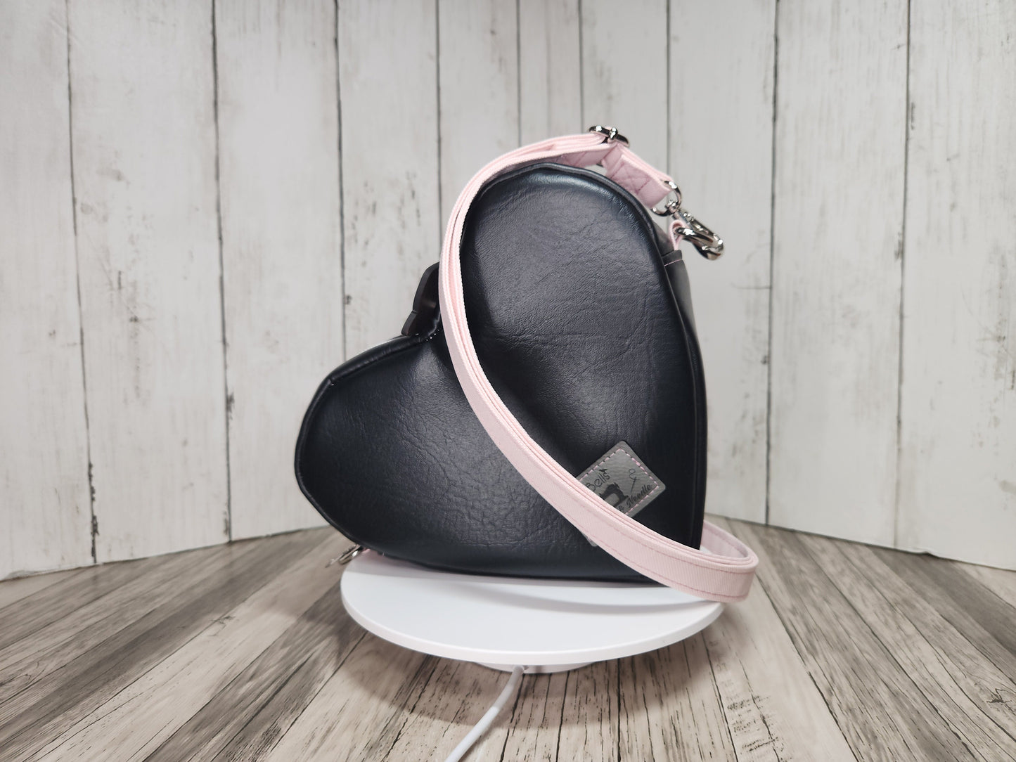 Lil heartbreaker crossbody bags, Handmade one-of-a-kind heart purses, Not Your Sweetheart, Dangerous Woman, Delicate but Deadly, Embroidery