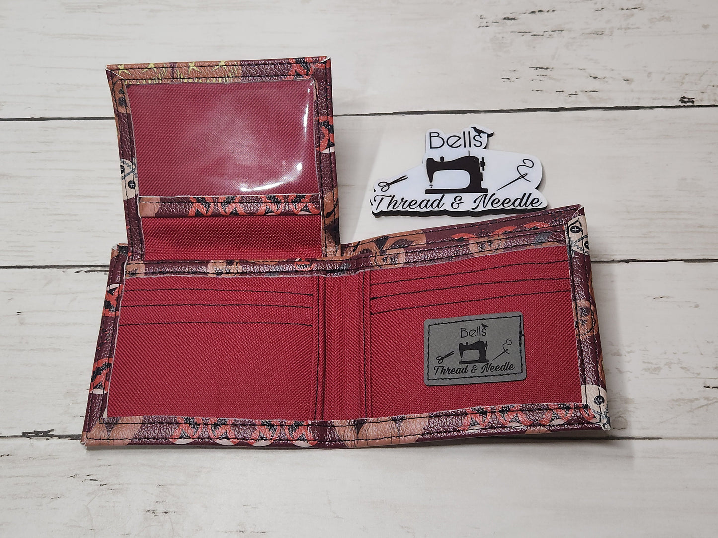 Gothic bi-fold wallets, Horror-themed wallets, Handmade one-of-a-kind wallets, Pumpkin kid, Slasher movie, Vampires, Spooky, Macabre