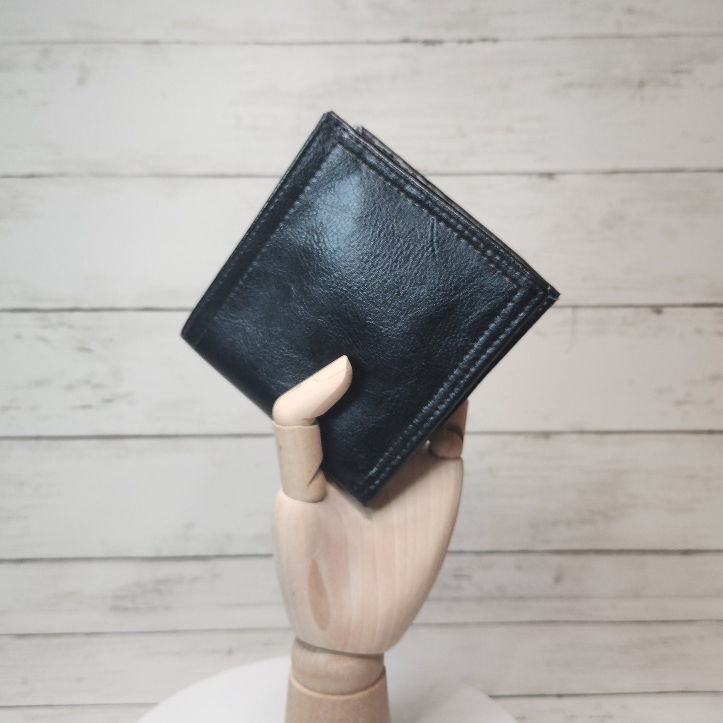 Faux leather Bi-fold wallets, Handmade one of a kind leather like wallets, Rustic faux leather, Faux ostrich leather, Gift for him