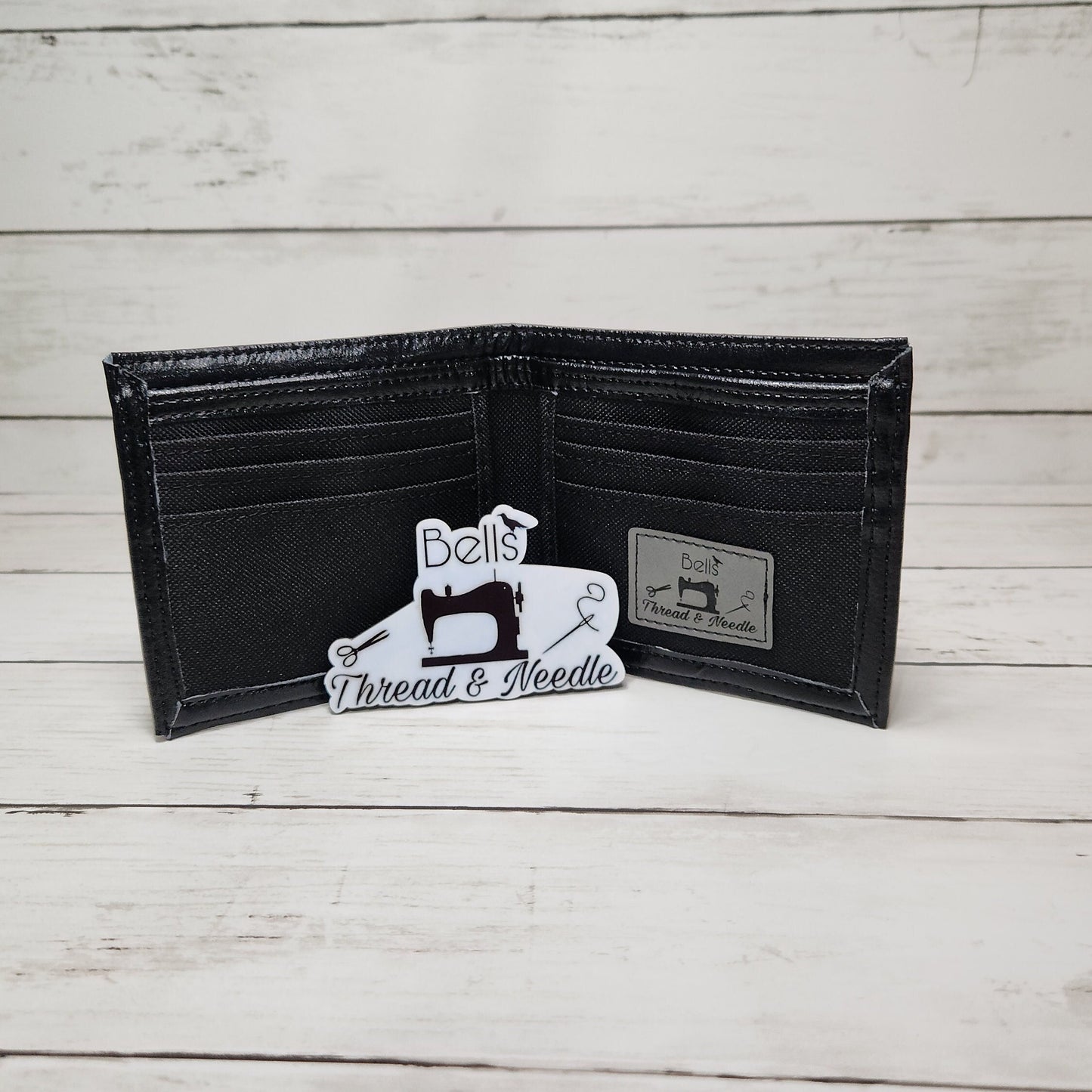 Faux leather Bi-fold wallets, Handmade one of a kind leather like wallets, Rustic faux leather, Faux ostrich leather, Gift for him